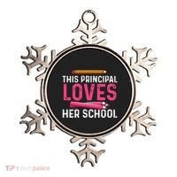This Principal Loves Her School Best Principal Ornament thumb 0