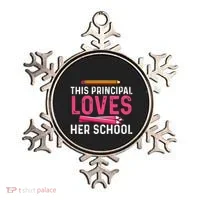This Principal Loves Her School Best Principal Ornament thumb 0