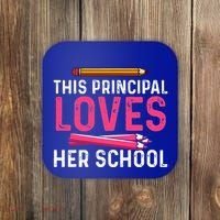 This Principal Loves Her School Best Principal Coaster thumb 0