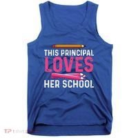 This Principal Loves Her School Best Principal Tank Top thumb 0