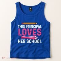 This Principal Loves Her School Best Principal Tank Top thumb 2