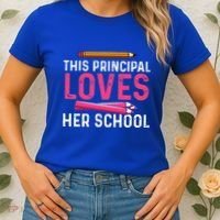 This Principal Loves Her School Best Principal Women's T-Shirt thumb 2