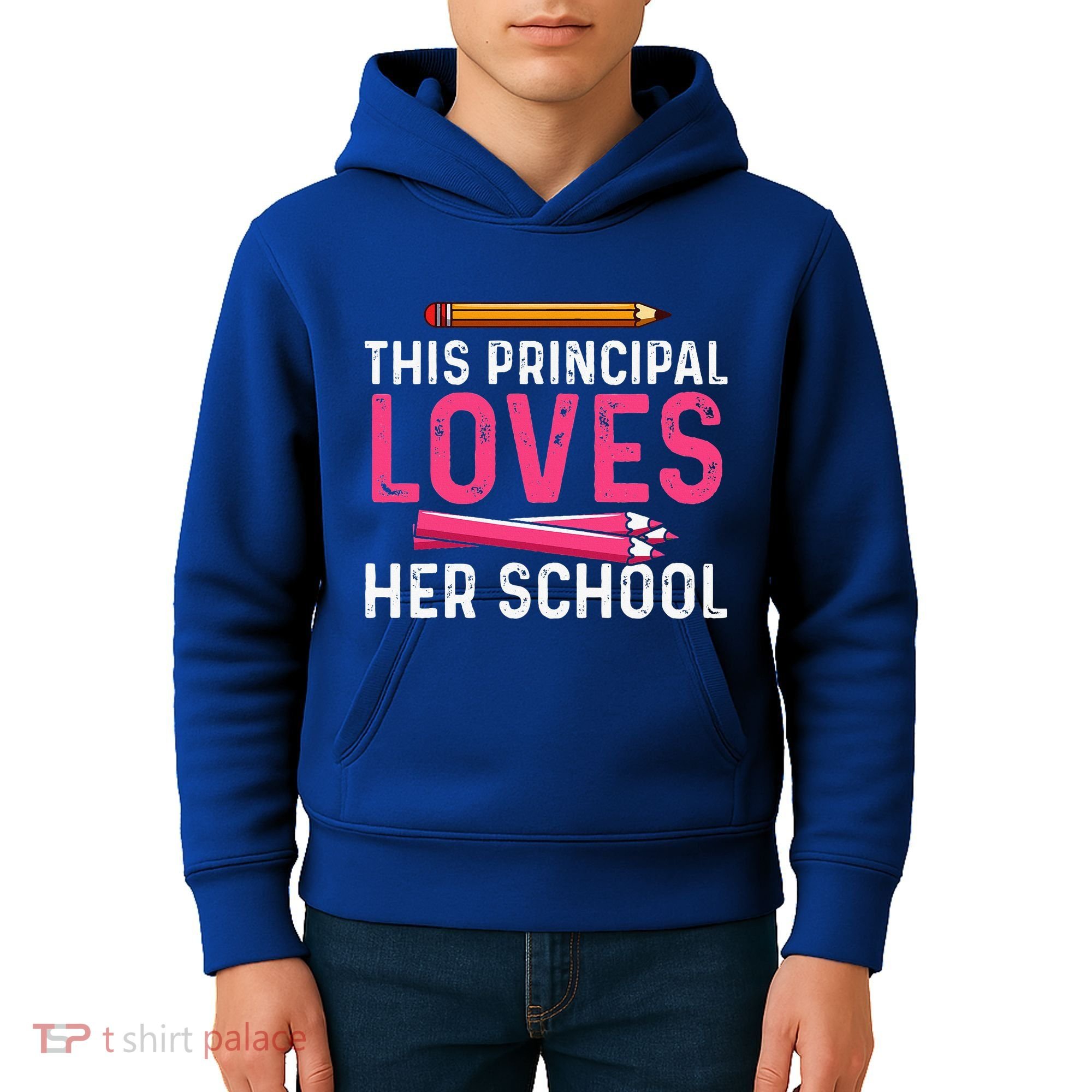 This Principal Loves Her School Best Principal Kids Hoodie