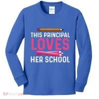 This Principal Loves Her School Best Principal Kids Long Sleeve Shirt thumb 0