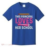 This Principal Loves Her School Best Principal Kids T-Shirt thumb 0