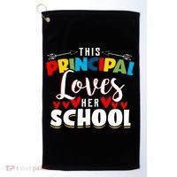 This Principal Loves Her School Principal Day Best Principal Cute Gift Golf Towel thumb 0