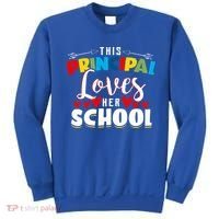 This Principal Loves Her School Principal Day Best Principal Cute Gift Sweatshirt thumb 0