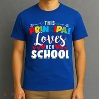 This Principal Loves Her School Principal Day Best Principal Cute Gift T-Shirt thumb 3