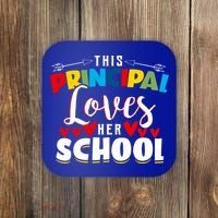 This Principal Loves Her School Principal Day Best Principal Cute Gift Coaster thumb 0