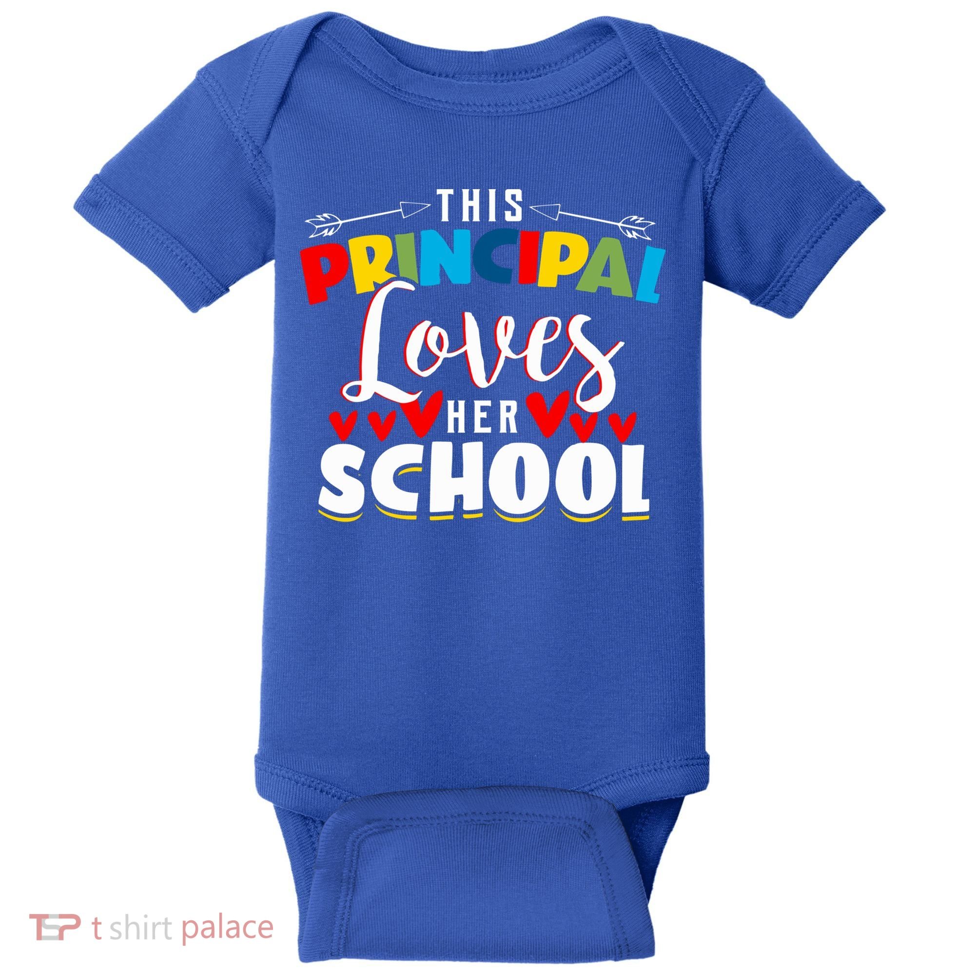 This Principal Loves Her School Principal Day Best Principal Cute Gift Baby Bodysuit
