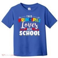 This Principal Loves Her School Principal Day Best Principal Cute Gift Toddler T-Shirt thumb 0