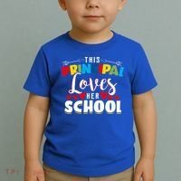 This Principal Loves Her School Principal Day Best Principal Cute Gift Toddler T-Shirt thumb 2