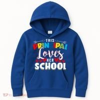 This Principal Loves Her School Principal Day Best Principal Cute Gift Kids Hoodie thumb 0