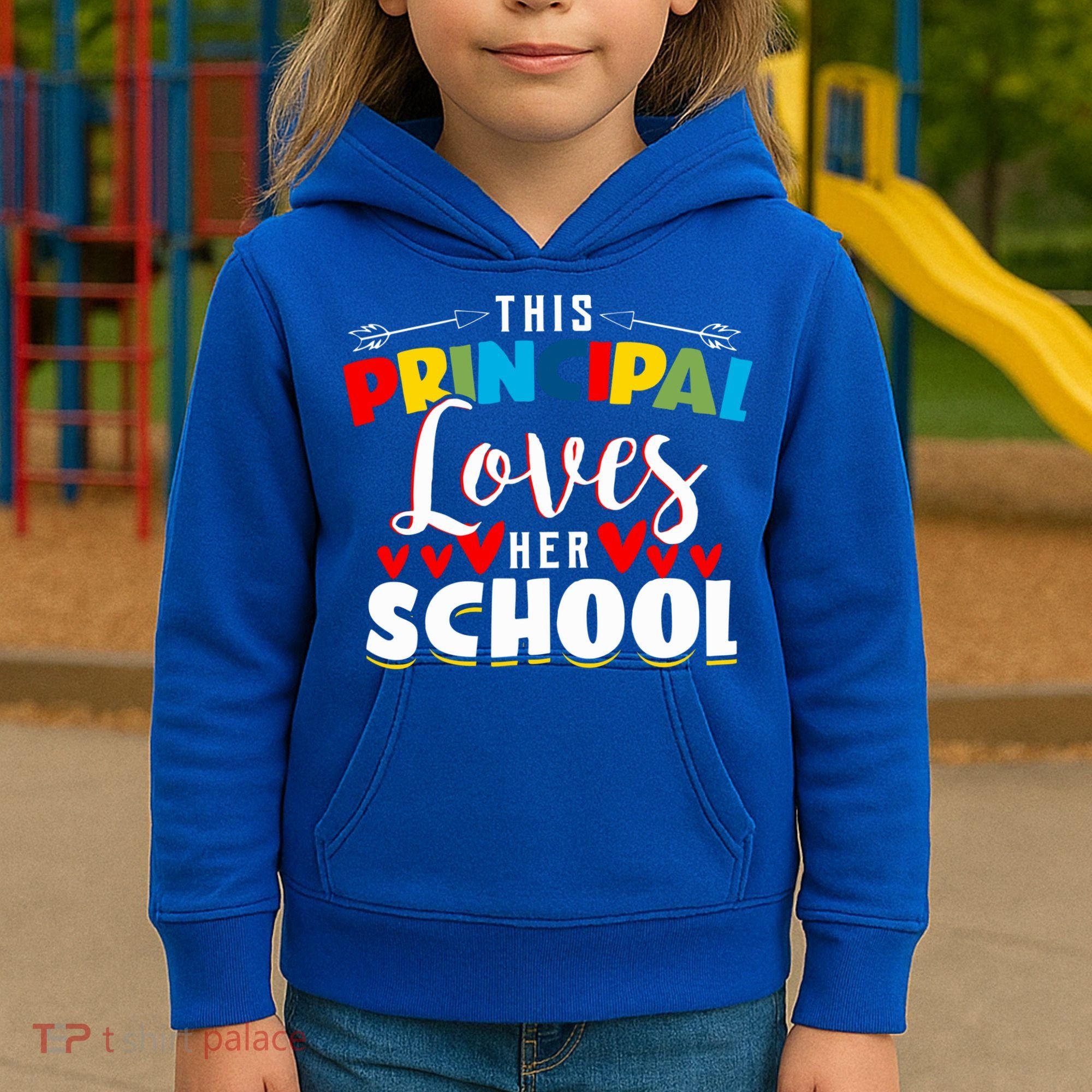 This Principal Loves Her School Principal Day Best Principal Cute Gift Kids Hoodie