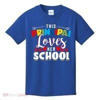 This Principal Loves Her School Principal Day Best Principal Cute Gift Kids T-Shirt thumb 0