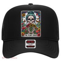 The Plant Lover Tarot Card Skeleton Flower Gardening Hat thumb 0
