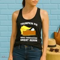 Trumpkin Pie Make Thanksgiving Great Again Women's Tank Top thumb 2