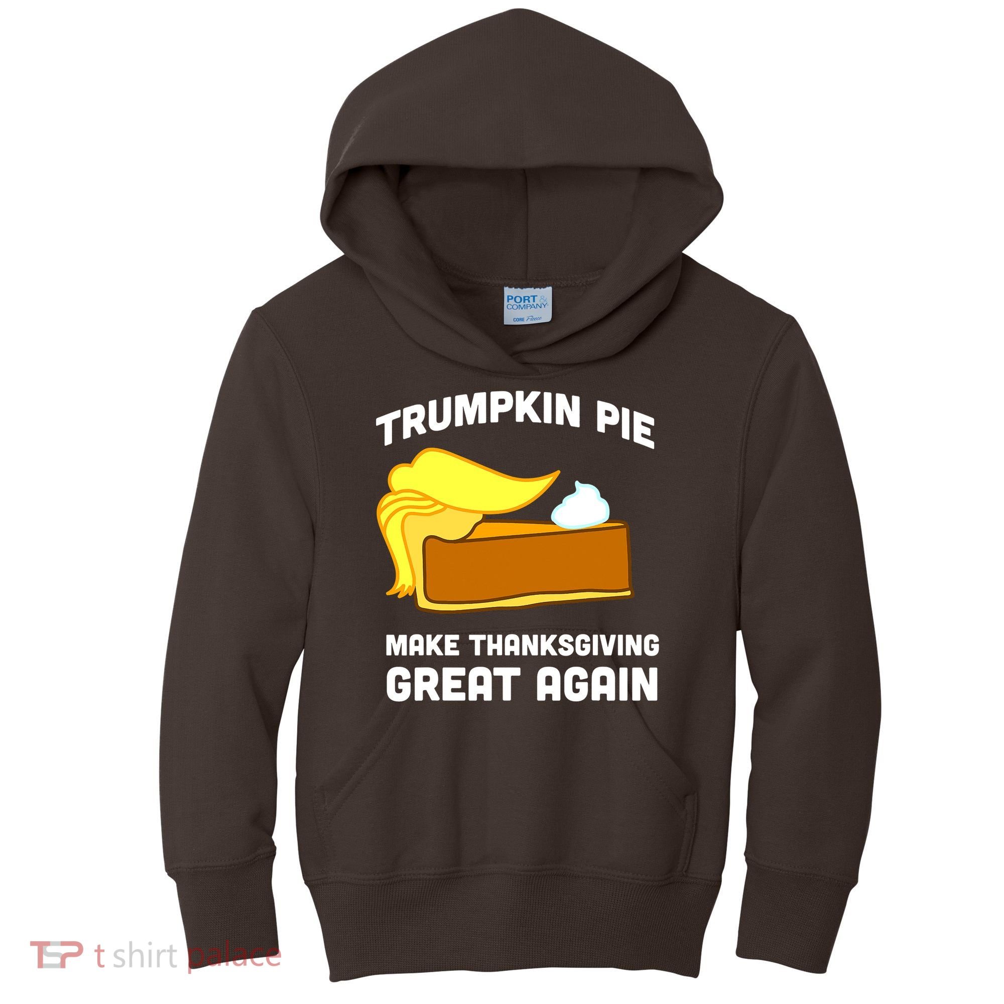 Trumpkin Pie Make Thanksgiving Great Again Kids Hoodie