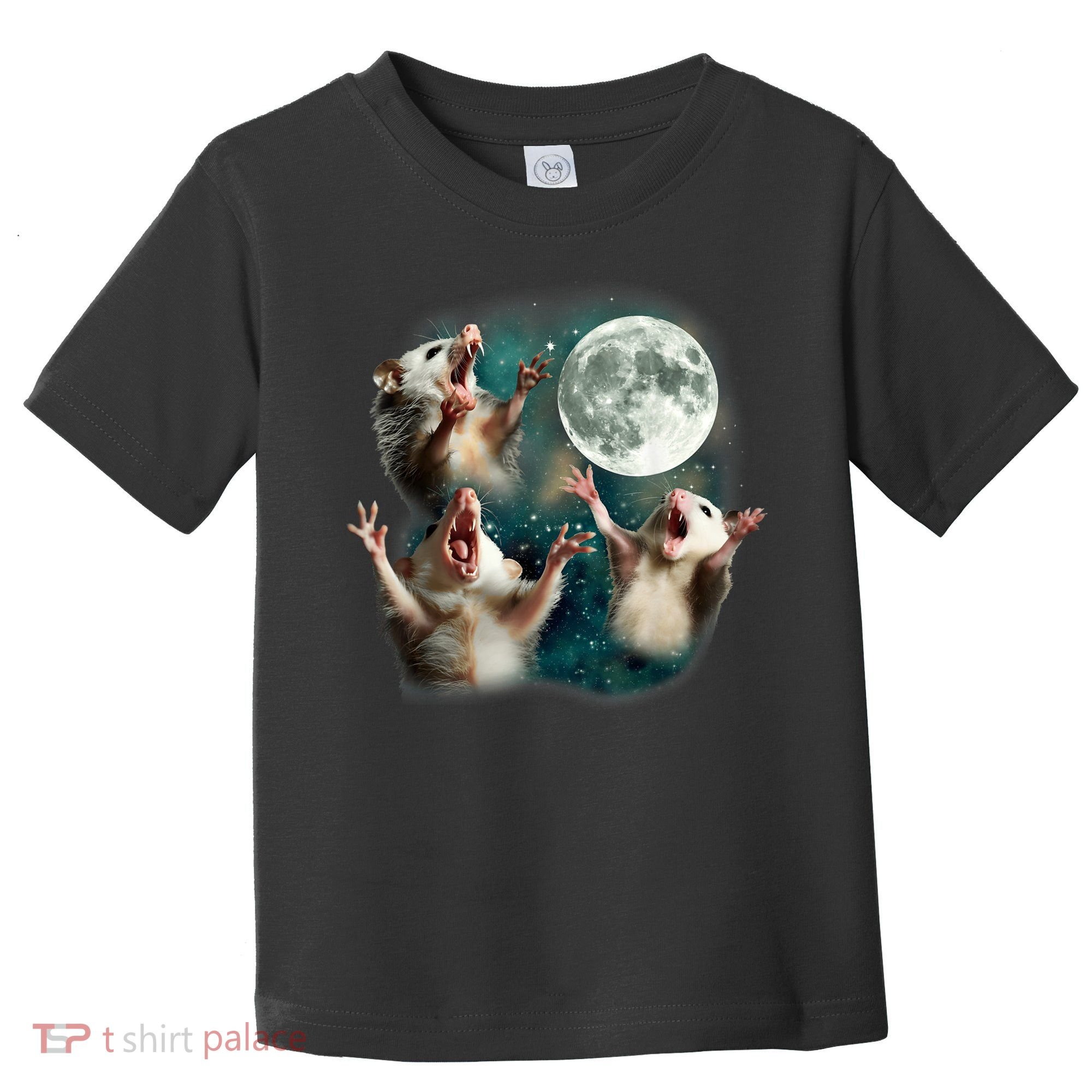 Three Possum Moon | 3 Opossum Funny Weird Cursed Meme Toddler T-Shirt