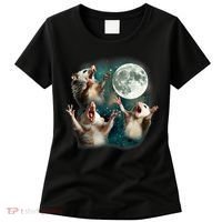 Three Possum Moon | 3 Opossum Funny Weird Cursed Meme Women's T-Shirt thumb 0