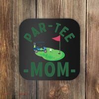 The Par Mom Hole In One Golf Parents Matching Family Coaster thumb 0