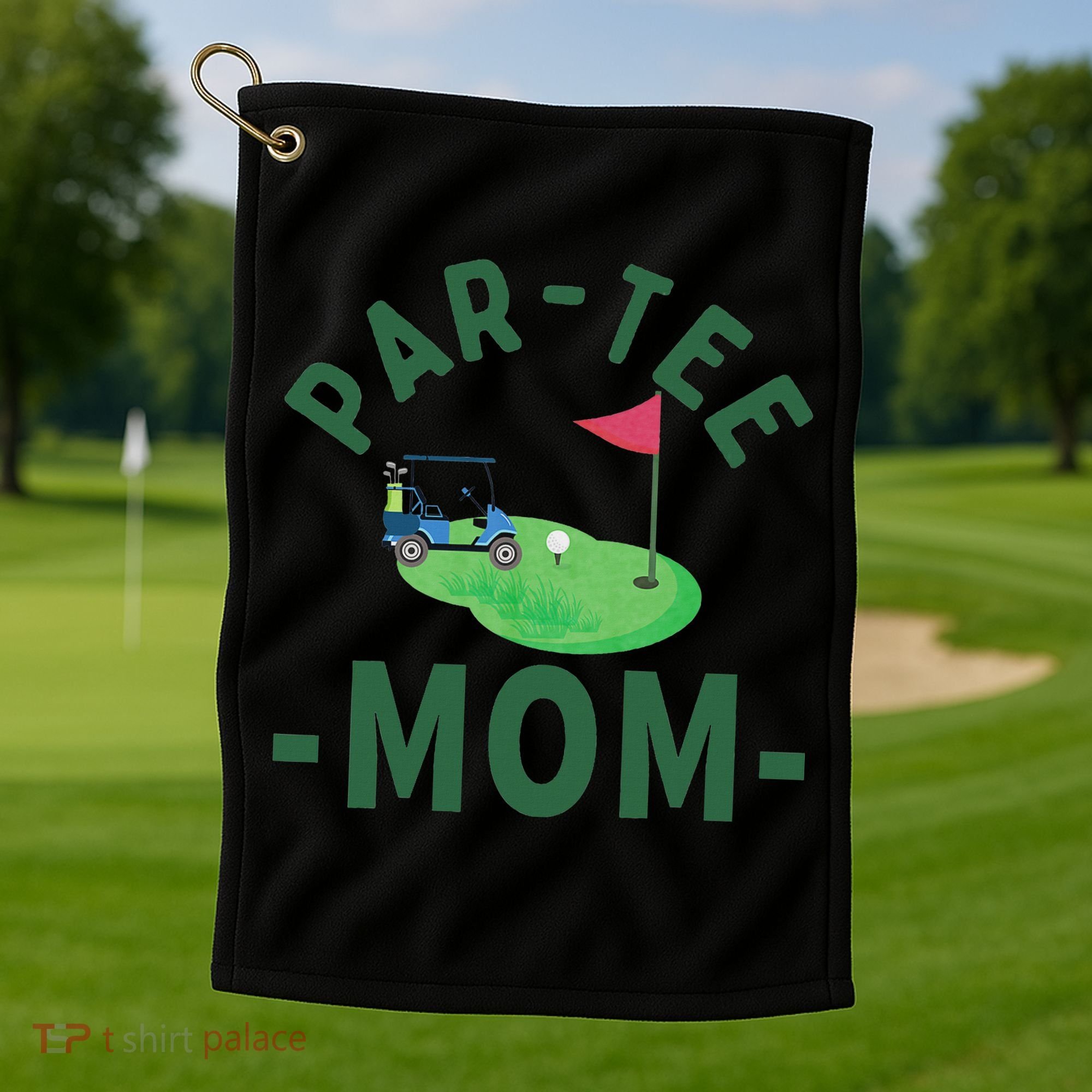 The Par Mom Hole In One Golf Parents Matching Family Golf Towel