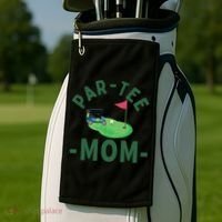 The Par Mom Hole In One Golf Parents Matching Family Golf Towel thumb 2