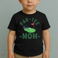 The Par Mom Hole In One Golf Parents Matching Family Toddler T-Shirt thumb 2