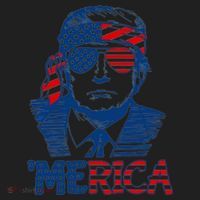 Trump Patriotic Merica Women's Sweatshirt thumb 2