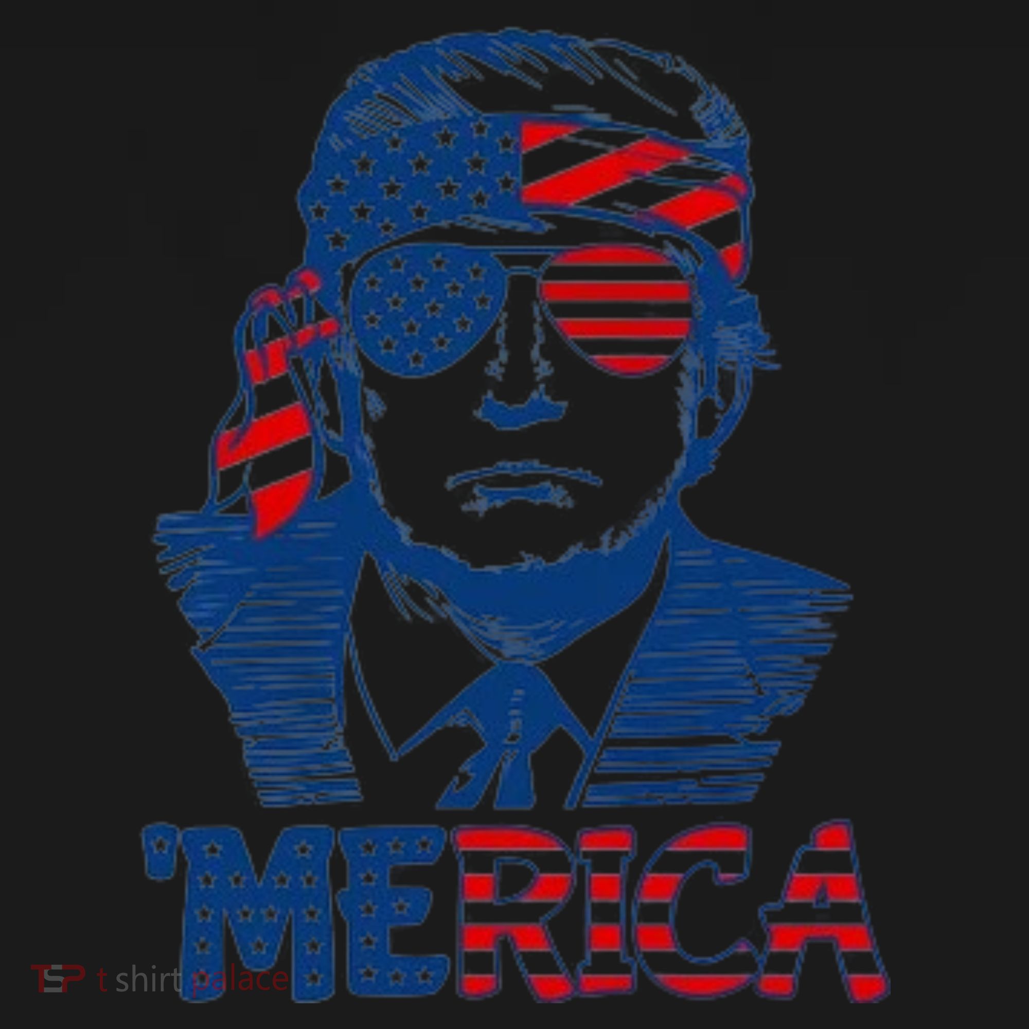 Trump Patriotic Merica Toddler Hoodie