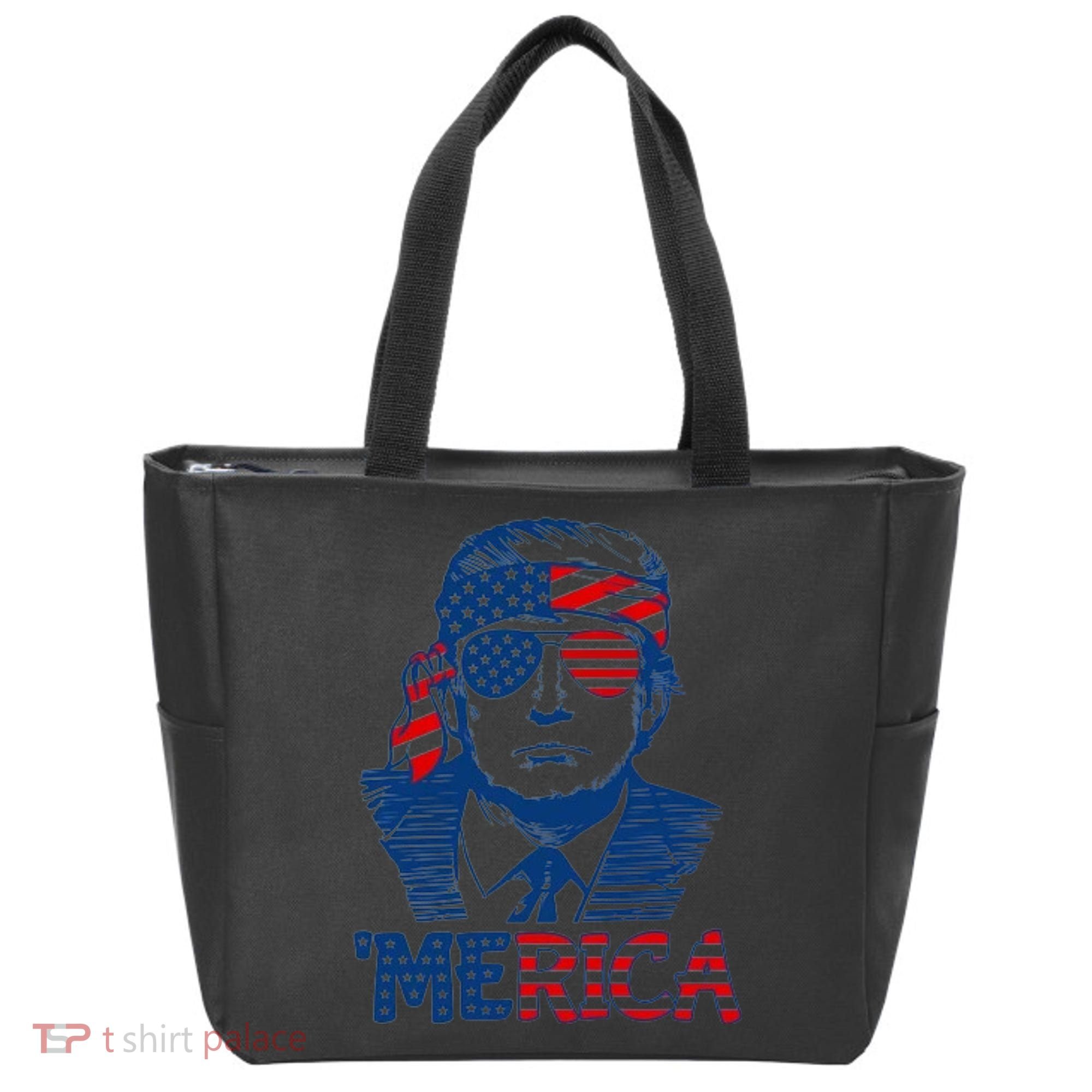 Trump Patriotic Merica Tote Bag