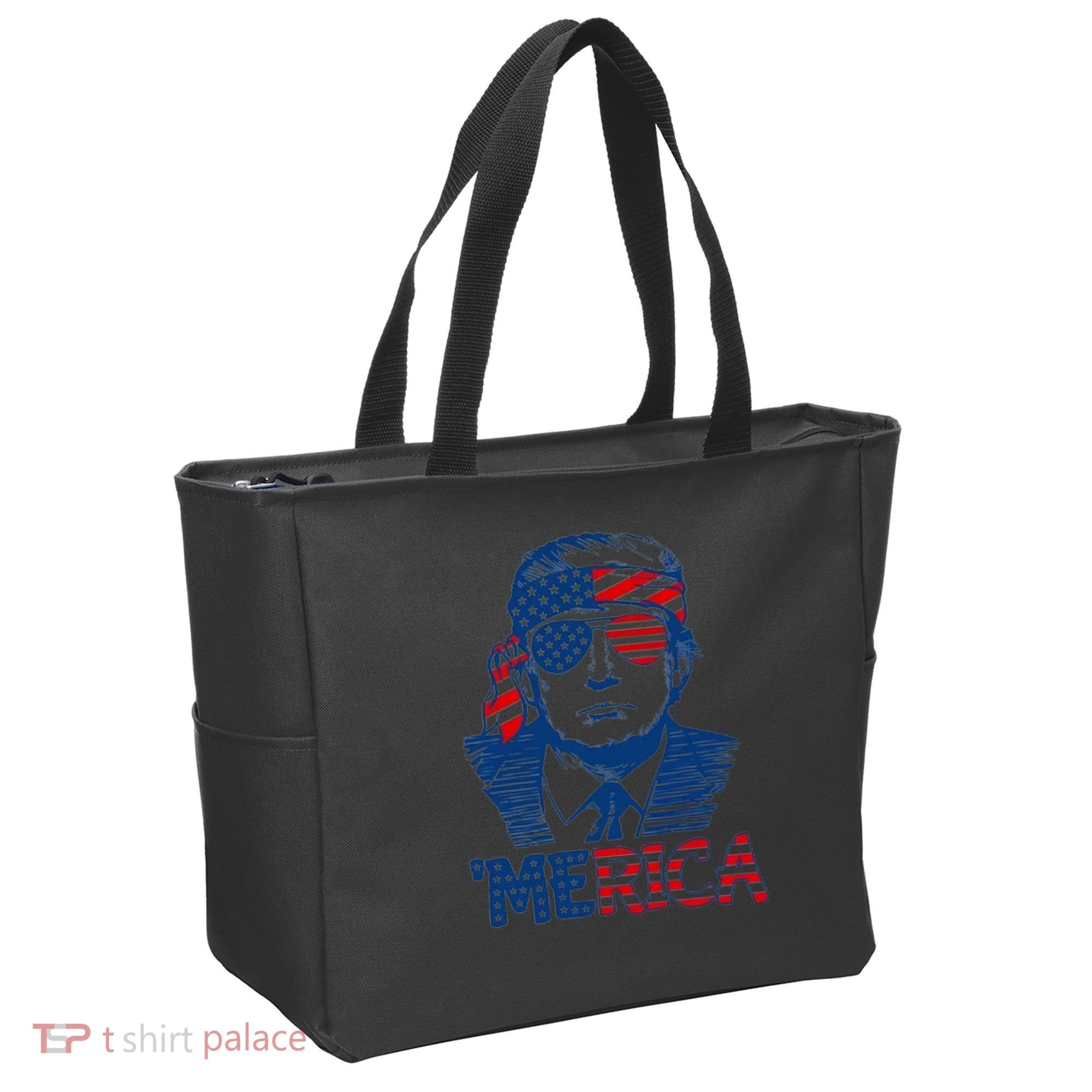Trump Patriotic Merica Tote Bag