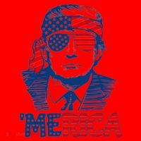 Trump Patriotic Merica Santa Hat thumb 1