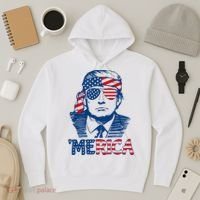 Trump Patriotic Merica Hoodie thumb 3