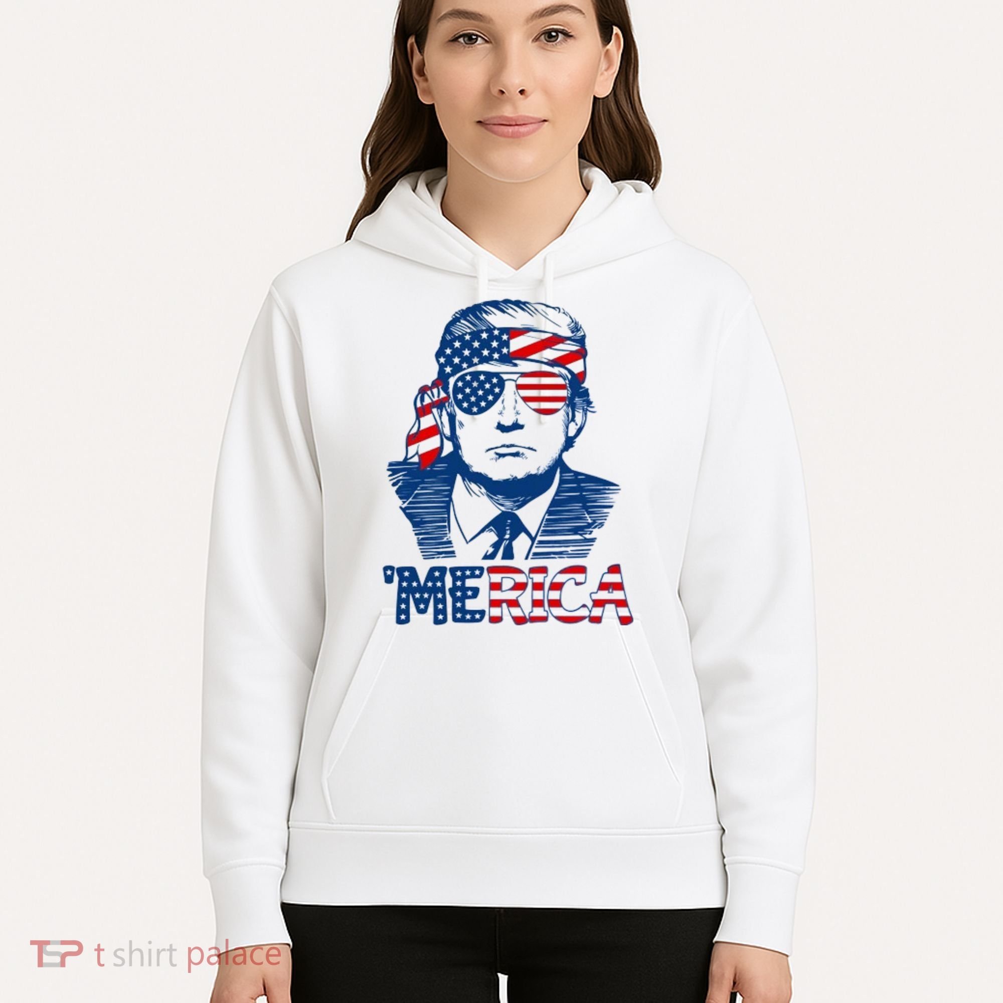 Trump Patriotic Merica Hoodie