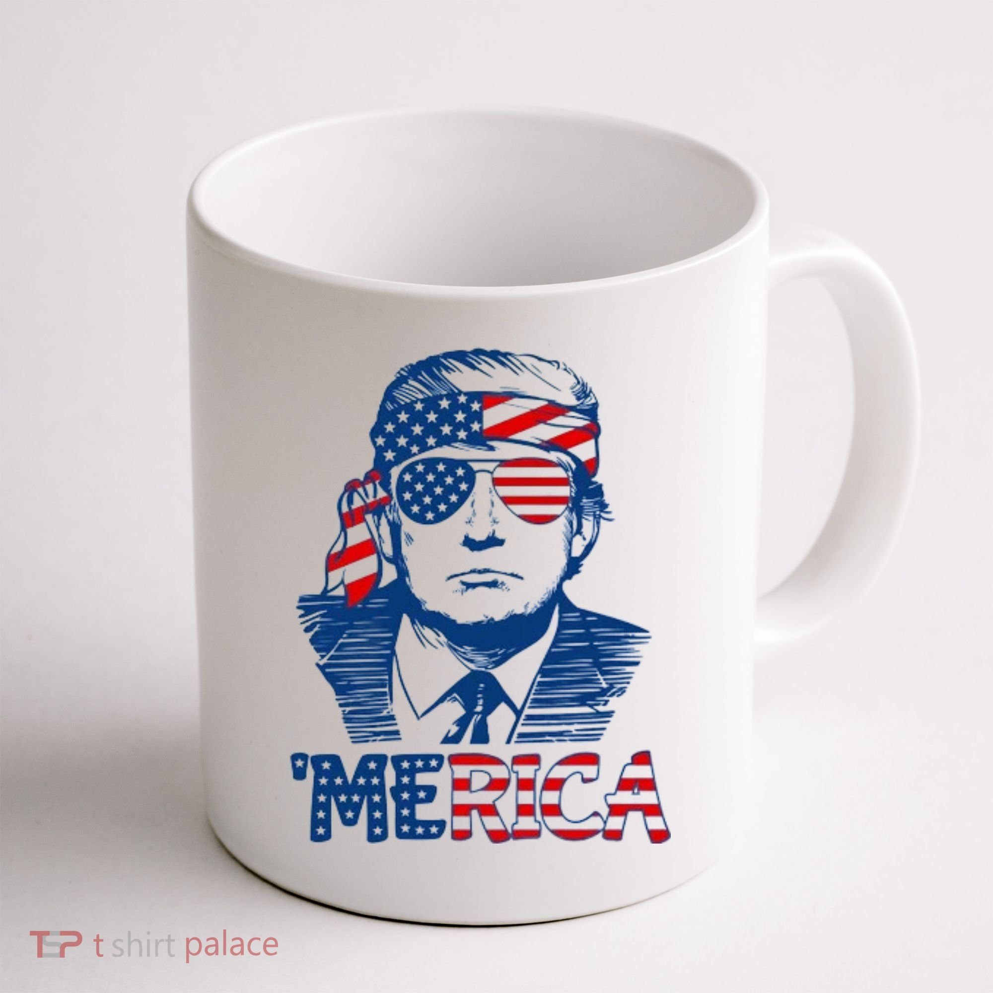 Trump Patriotic Merica Coffee Mug