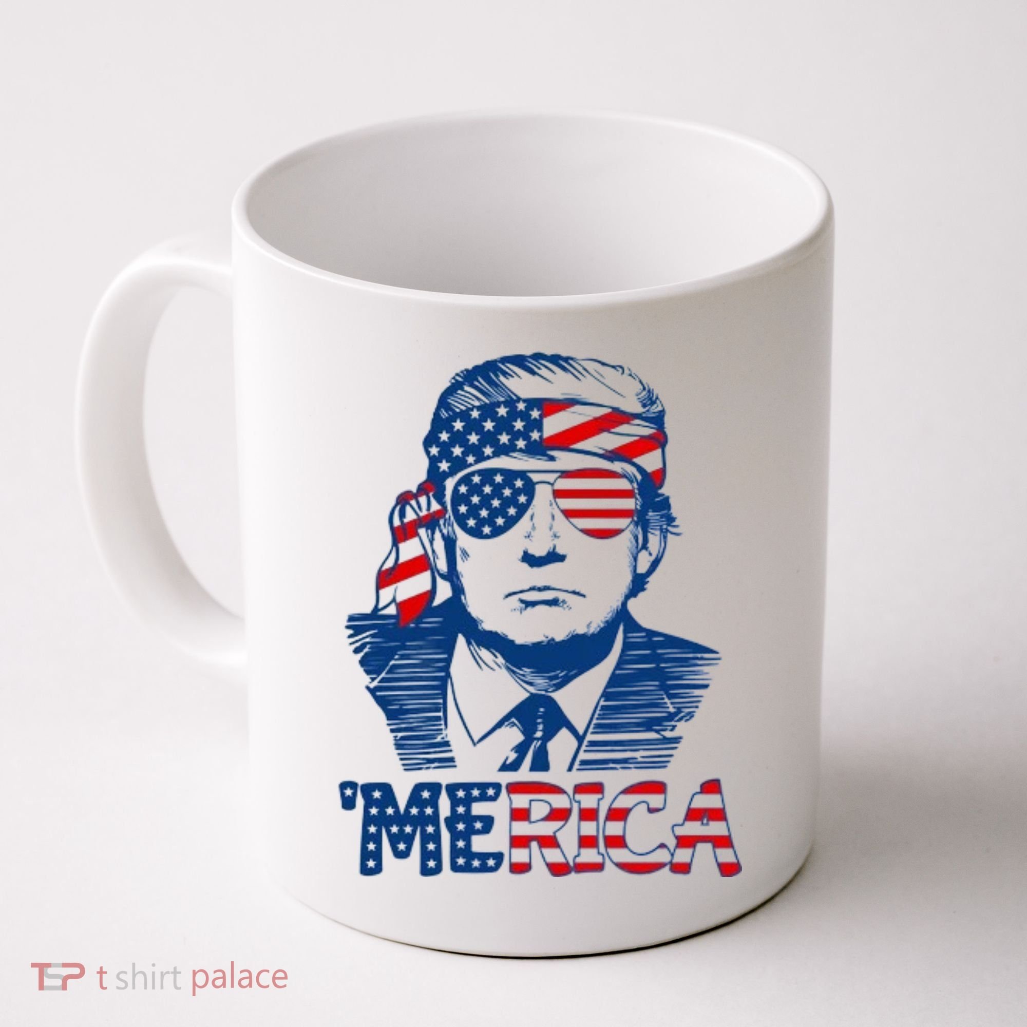 Trump Patriotic Merica Coffee Mug