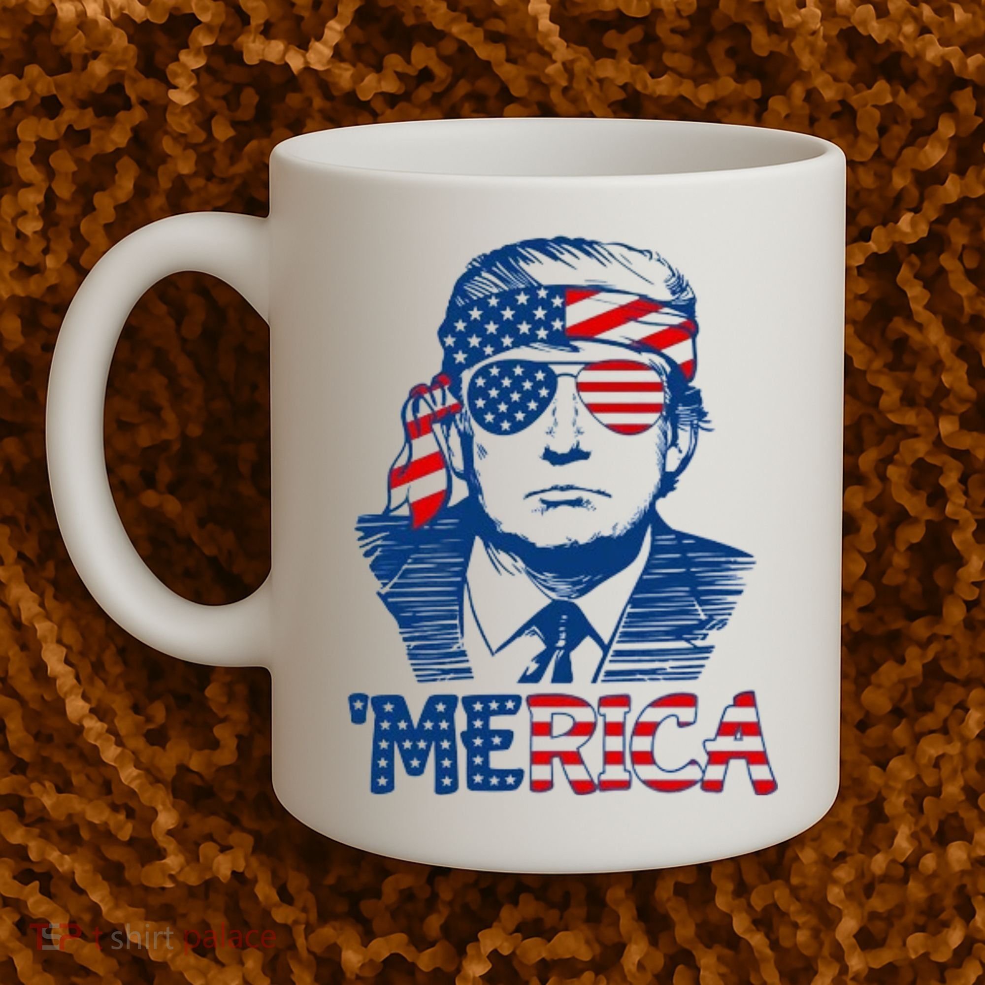 Trump Patriotic Merica Coffee Mug