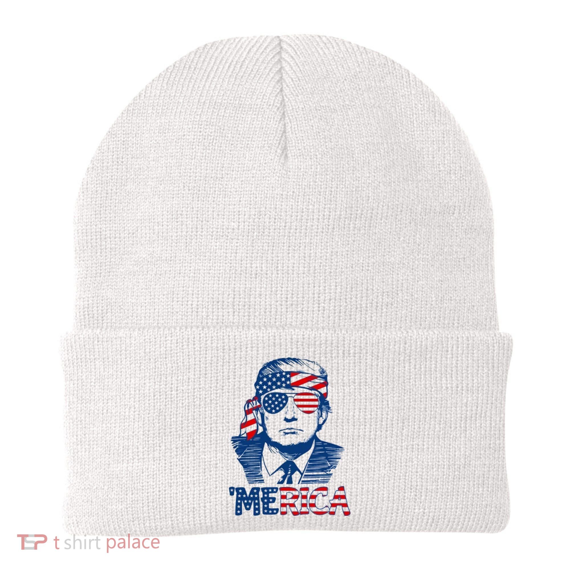 Trump Patriotic Merica Beanie