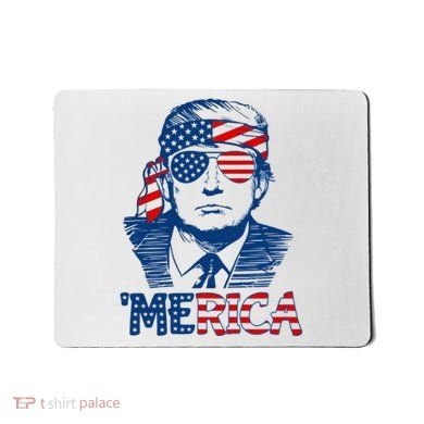 Trump Patriotic Merica Mousepad