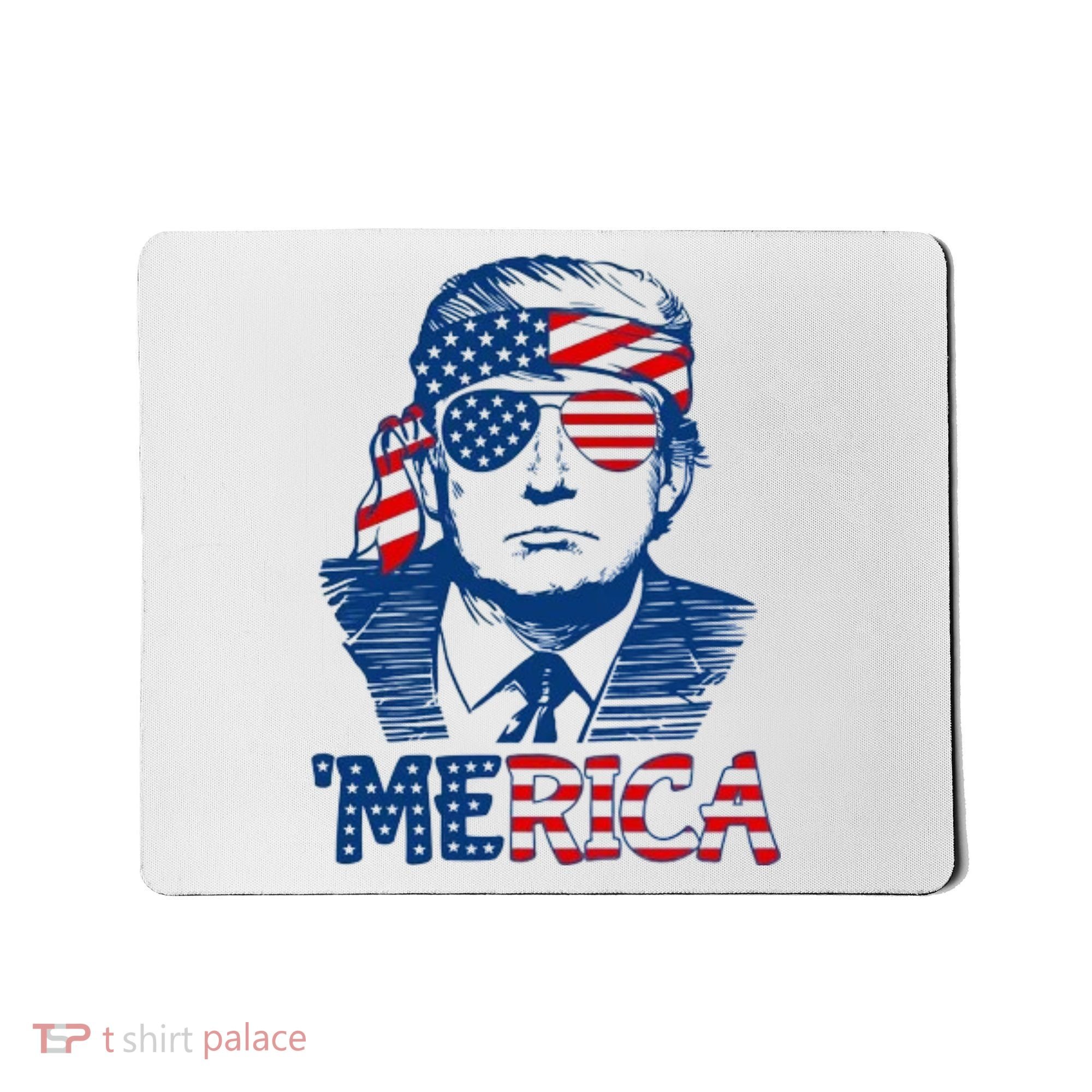 Trump Patriotic Merica Mousepad