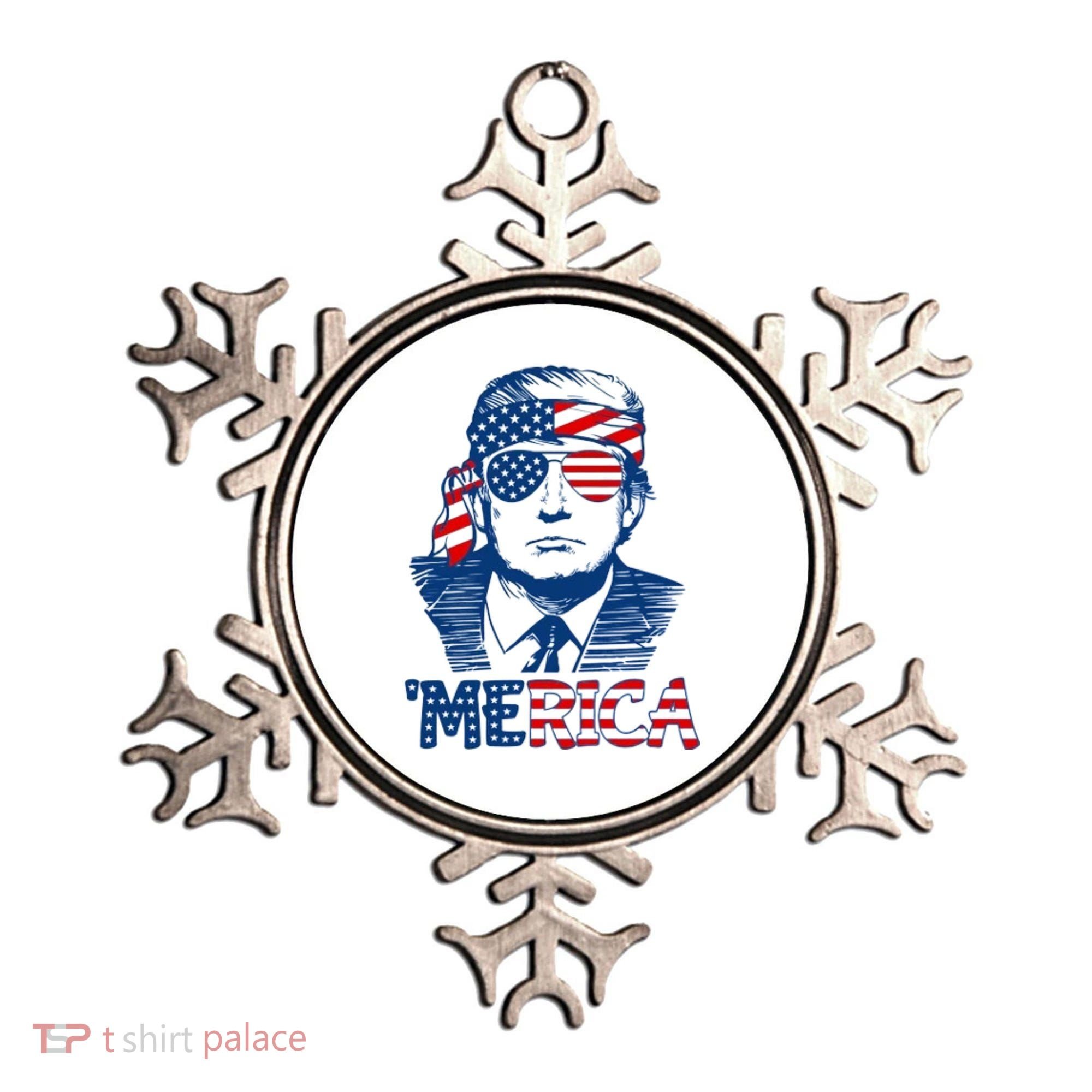 Trump Patriotic Merica Ornament