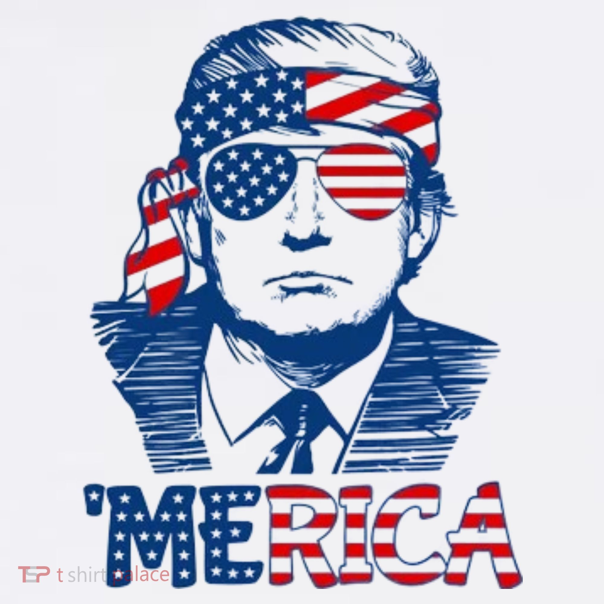 Trump Patriotic Merica Women's Tank Top