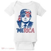 Trump Patriotic Merica Baby Bodysuit thumb 0