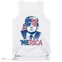 Trump Patriotic Merica Tank Top thumb 0