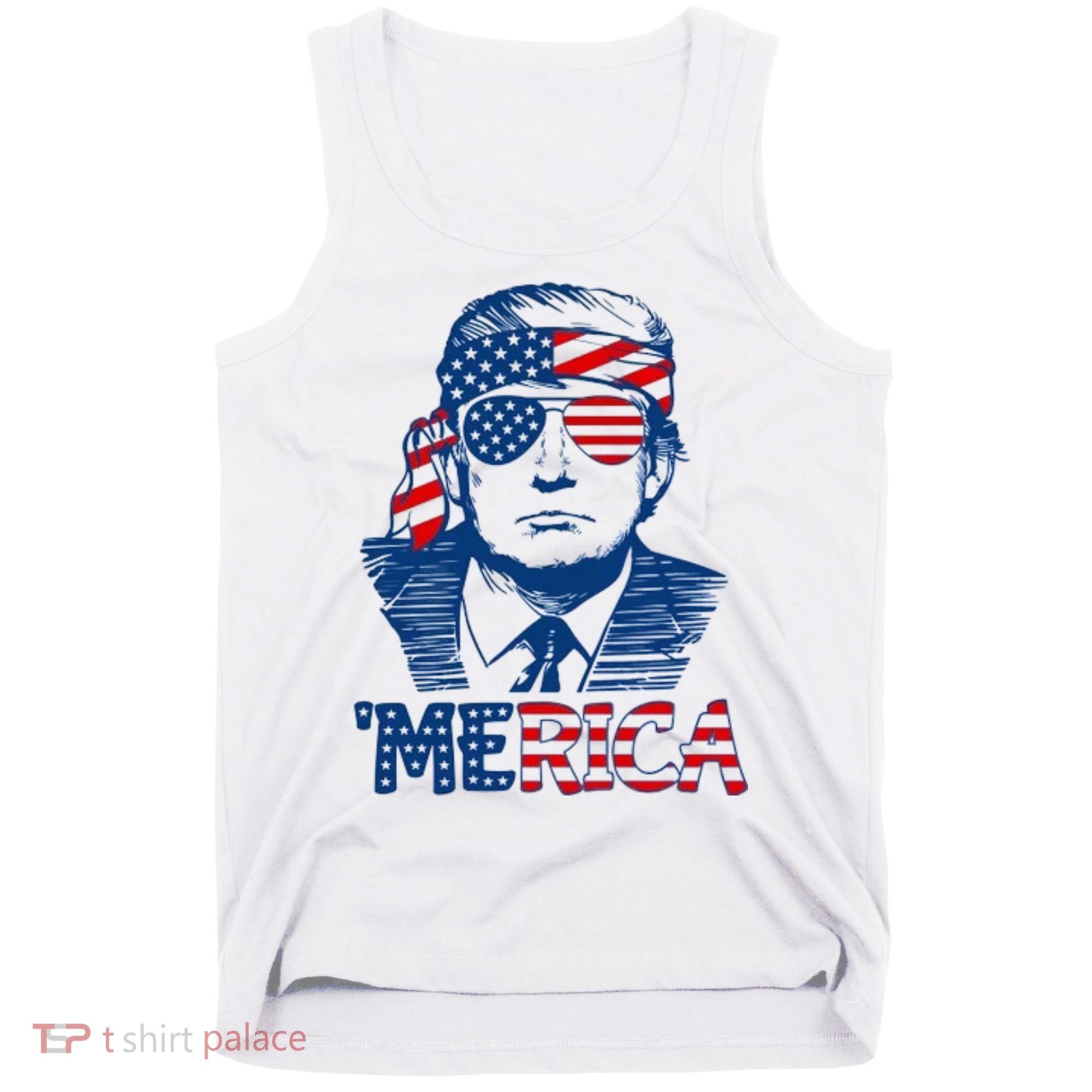 Trump Patriotic Merica Tank Top