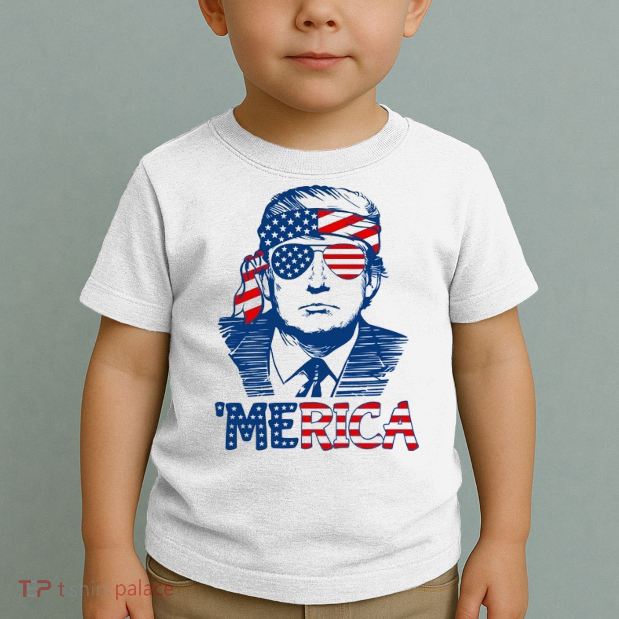 Trump Patriotic Merica Toddler T-Shirt