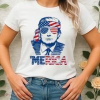 Trump Patriotic Merica Women's T-Shirt thumb 2