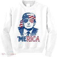 Trump Patriotic Merica Kids Sweatshirt thumb 0