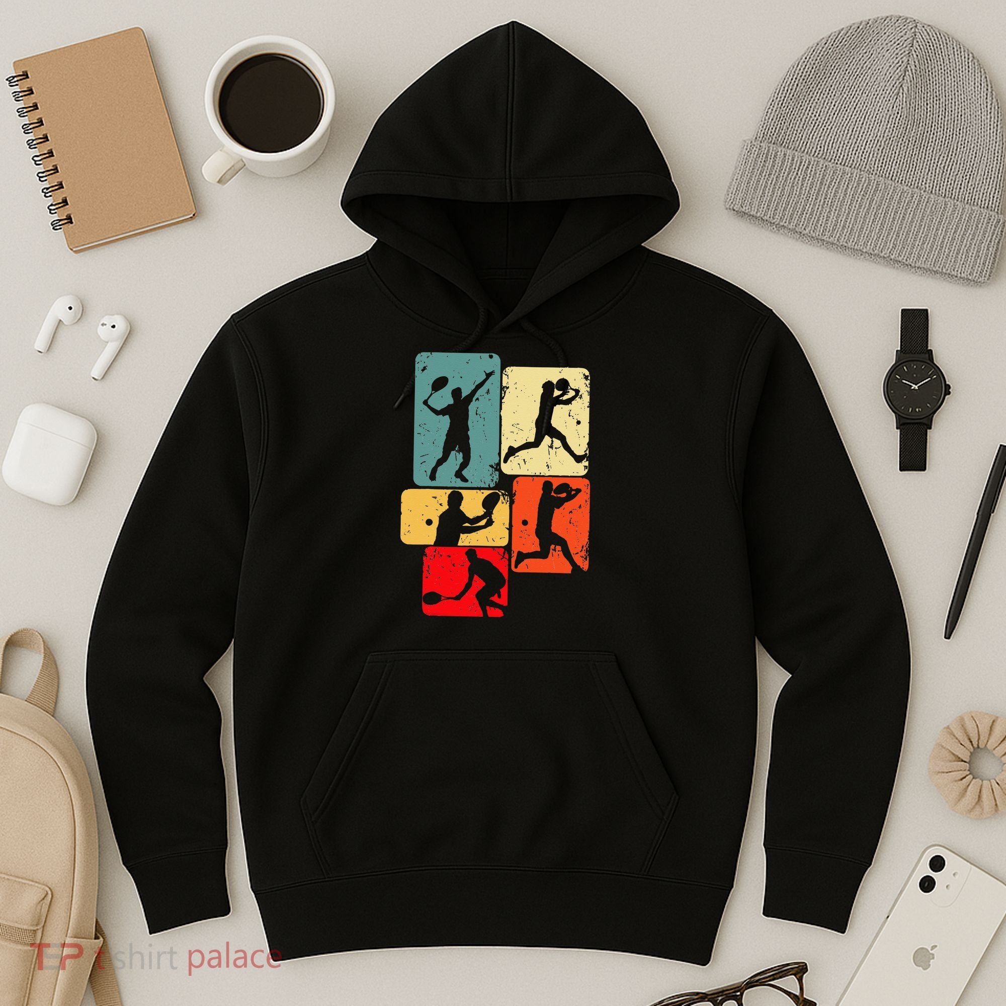 Tennis Player Men Hoodie
